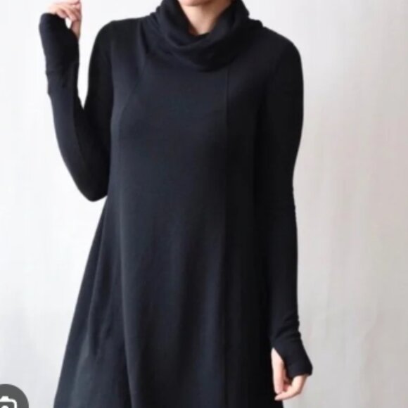 3 for $24 Bundle Closet Clearout Cabi black knit Size Medium Turtleneck Dress - Picture 1 of 6